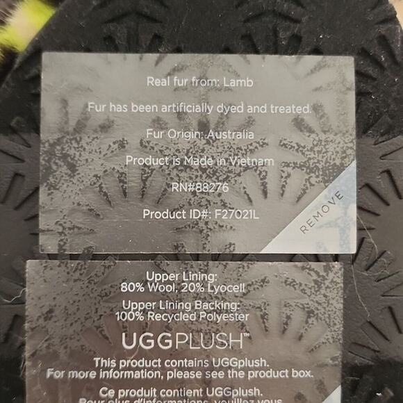 UGG FLUFF YEAH ANIMALIA - Platform sandals slides slippers KEY LIME SIZE 8 NEW!! - Picture 8 of 9
